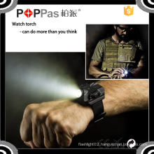 Poppas B99 Men′s Watch Sport Torch Flashlight Build in Rechargeable USB Charge Watch Torch